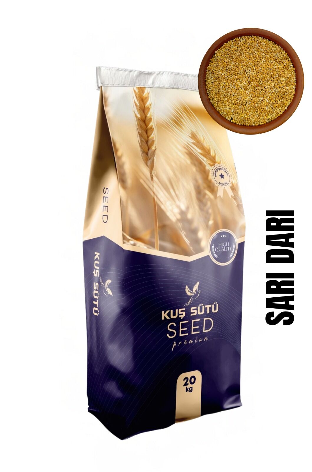 Kuş Sütü Sarı Darı 1 Kg