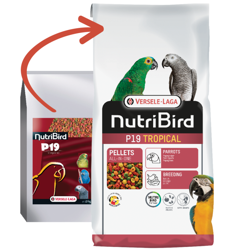 Versele Laga Nutrıbırd P19 Tropıcal Papağan Pelet Yem 1 Kg (Bölünmüş)